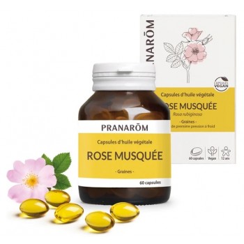 Pranarôm Capsules d'Huile Végétale Rose Musquée X60