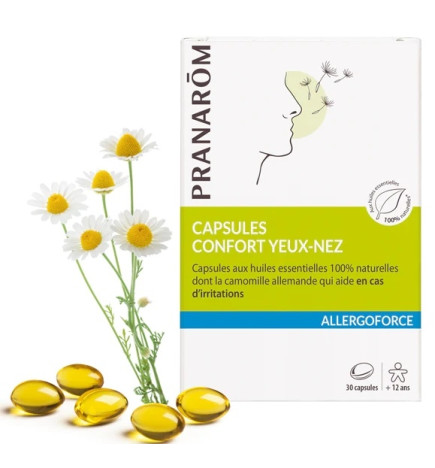 Pranarôm Allergoforce Cpasules Confort Yeux-Nez X30