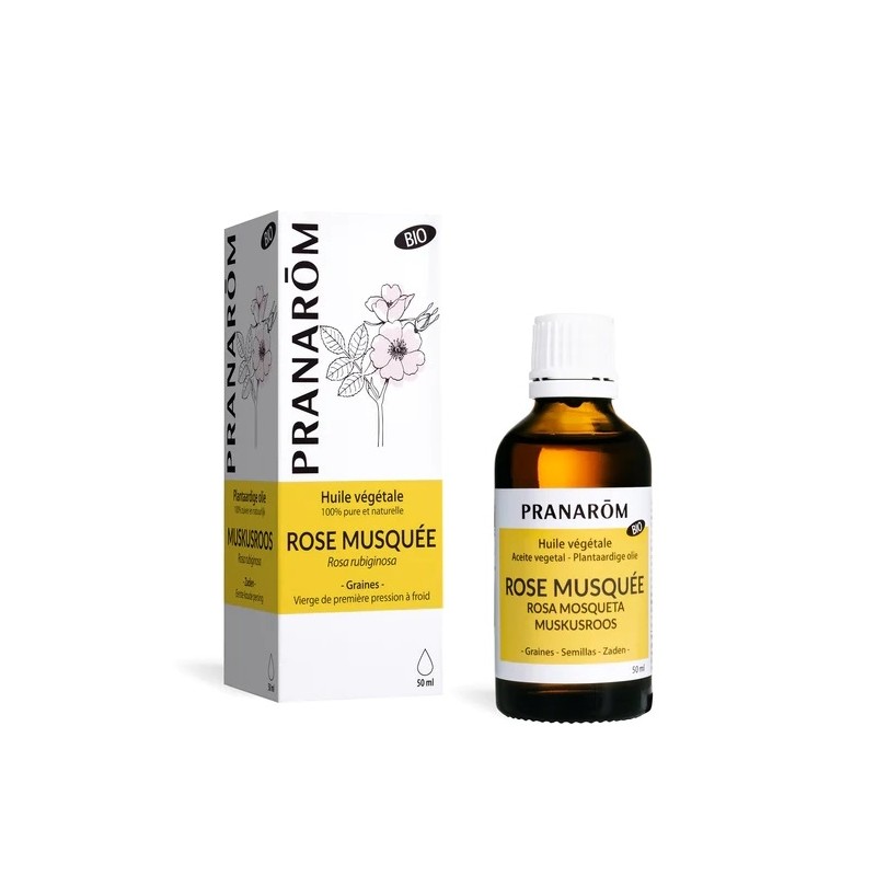 Pranarôm Huile Végétale Rose Musquée Bio 50ml