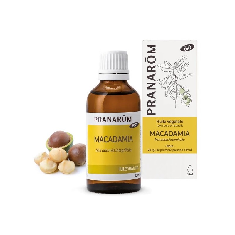 Pranarôm Huile Végétale Macadamia Bio 50ml