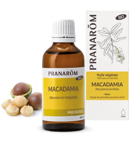Pranarôm Huile Végétale Macadamia Bio 50ml