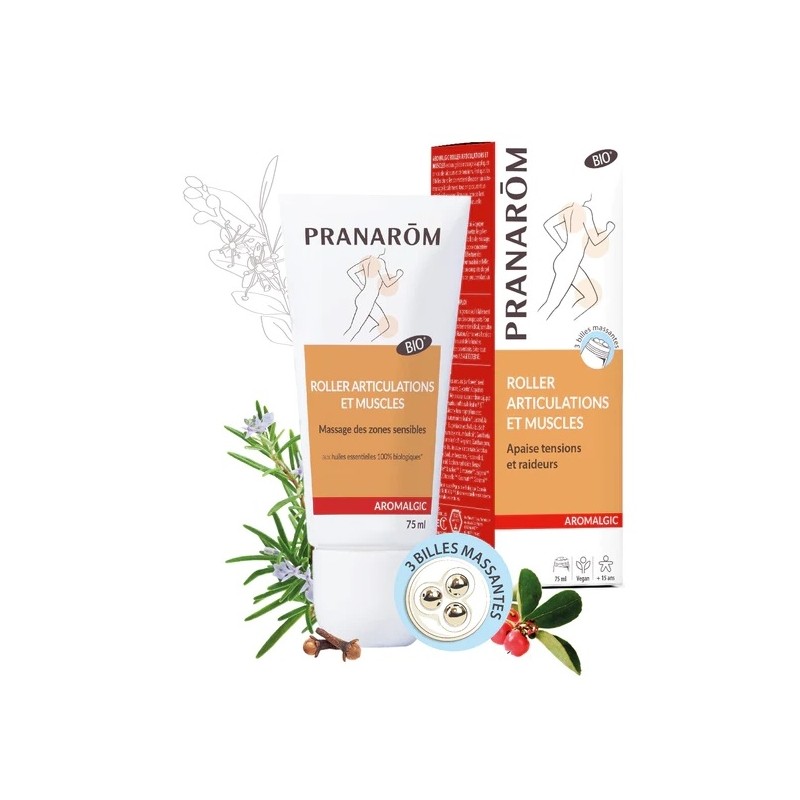 Pranarôm Aromalgic Roller Articulations et Muscles Bio 75ml