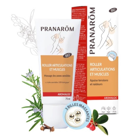 Pranarôm Aromalgic Roller Articulations et Muscles Bio 75ml