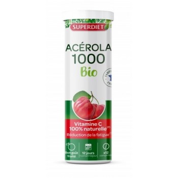 Superdiet Acérola 1000 Bio X24 Comprimés