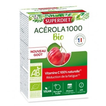 Superdiet Acérola 1000 Bio X24 Comprimés
