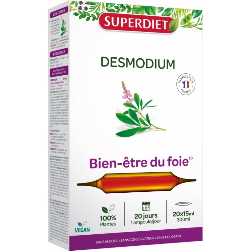 Supediet Desmodium 20 Ampoules De 15ml