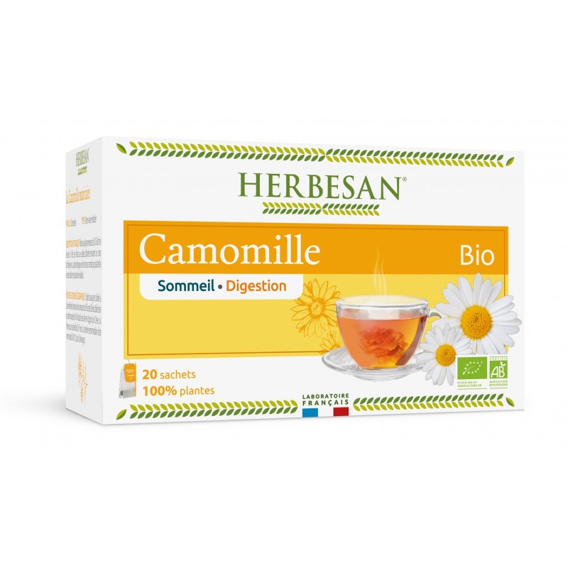 Herbesan Infusion Camomille Bio 20 Sachets