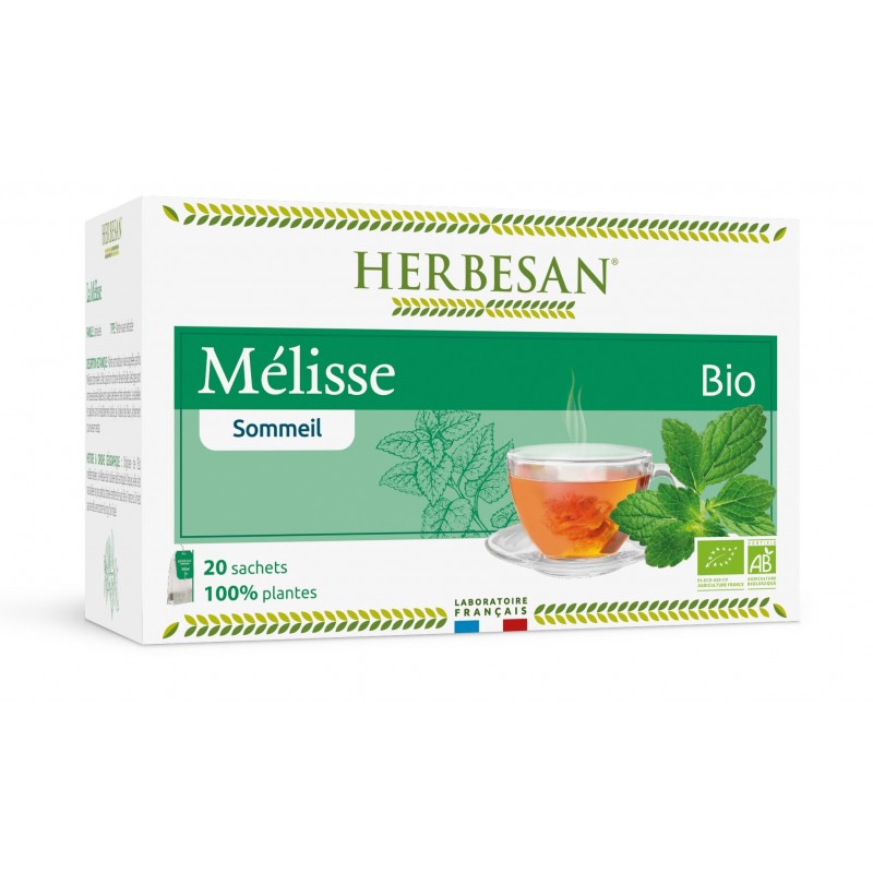 Herbesan Infusion Mélisse Bio 20 Sachets