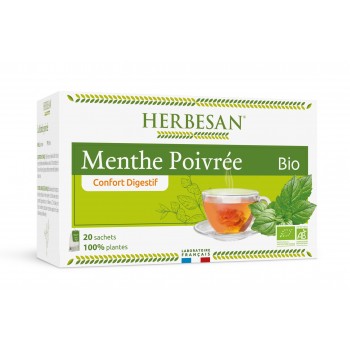 Herbesan Infusion Menthe Poivrée Bio 20 Sachets