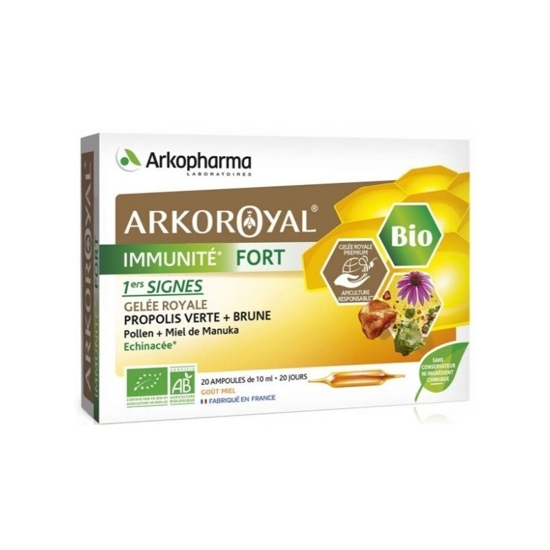 Arkopharma Arkoroyal Immunite Fort Bio 20 Ampoules