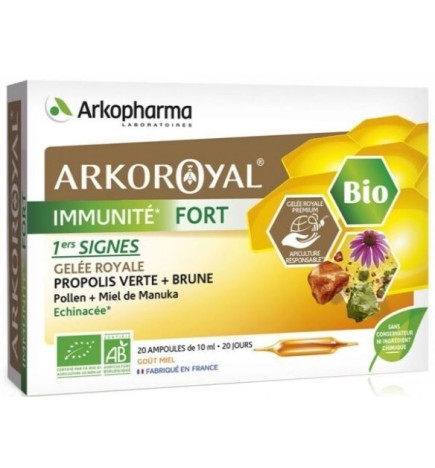 Arkopharma Arkoroyal Immunite Fort Bio 20 Ampoules