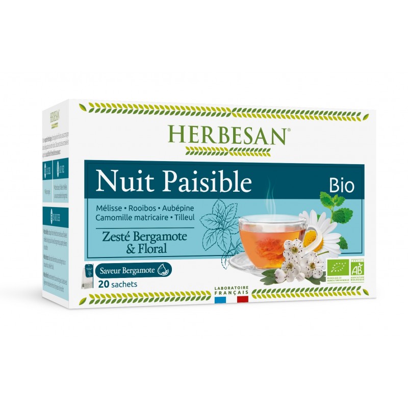 Herbesan Infusion Bio Nuit Paisible x20 Sachets