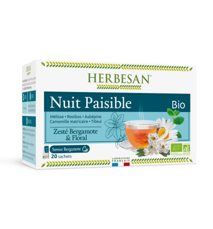 Herbesan Infusion Bio Nuit Paisible x20 Sachets