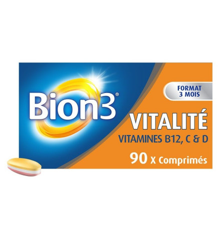 Bion3 – Complément alimentaire Énergie, 90 comprimés