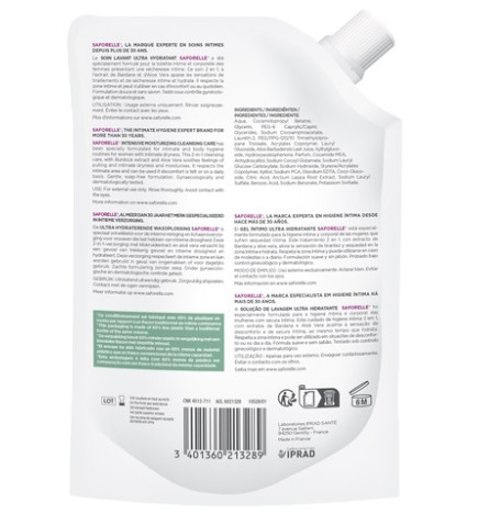 Saforelle – Soin lavant ultra hydratant, 400 ml