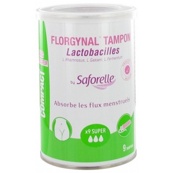 Saforelle Florgynal Tampon Probiotique Avec Applicateur x9 Super