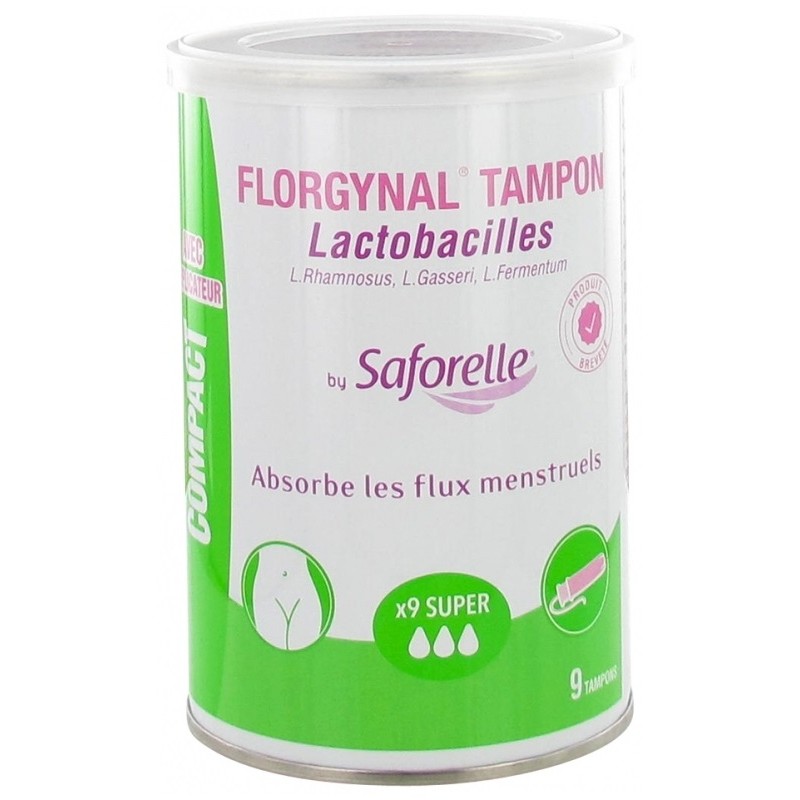 Saforelle Florgynal Tampon Probiotique Avec Applicateur x9 Super