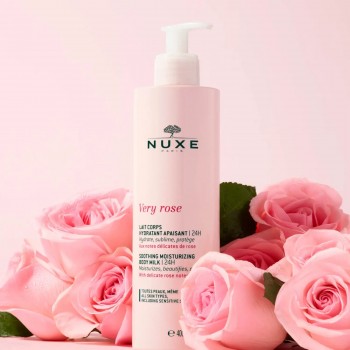 Nuxe Lait Corps Hydratant Apaisant 24H Very Rose 400 ml