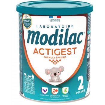 Modilac Lait En Poudre Formule Epaissie 800 g Actigest 2 6 à 12 Mois