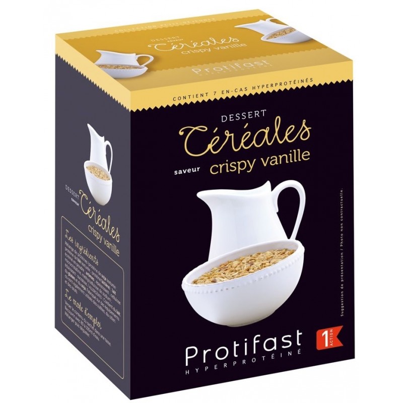 Protifast Céréales Crispy Vanille 7 Sachets x 27,5g