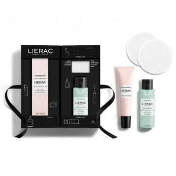 Lierac Coffret Hydragenist Soin Yeux Réhydratant + Eau Micellaire + Coton Lavable