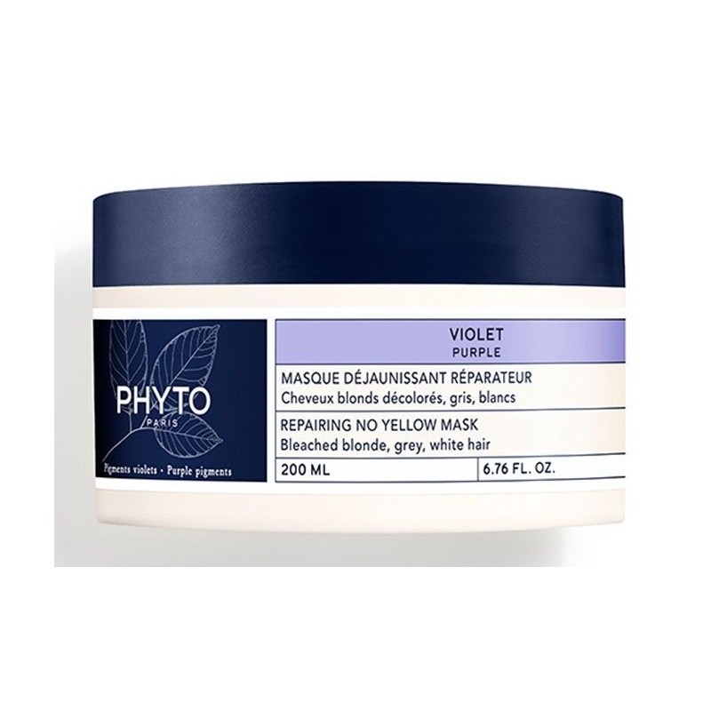 Phyto Masque Déjeunissant Réparateur Violet Cheveux Décolorés 200ml