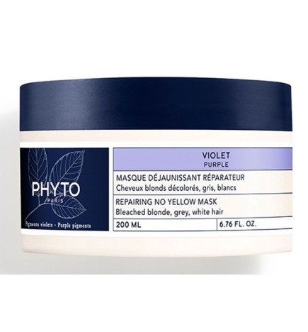 Phyto Masque Déjeunissant Réparateur Violet Cheveux Décolorés 200ml