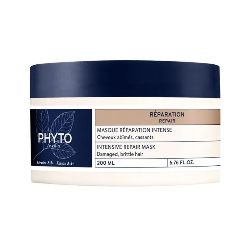 Phyto Masque Réparation Intense Cheveux Abîmés et Cassants 200ml
