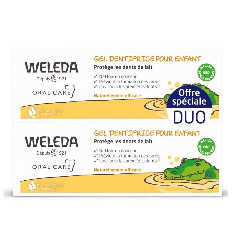 Weleda Gel Dentifrice Enfant 2 X 50ml