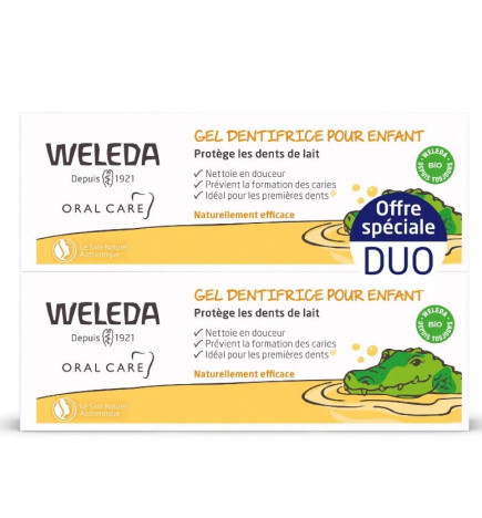 Weleda Gel Dentifrice Enfant 2 X 50ml