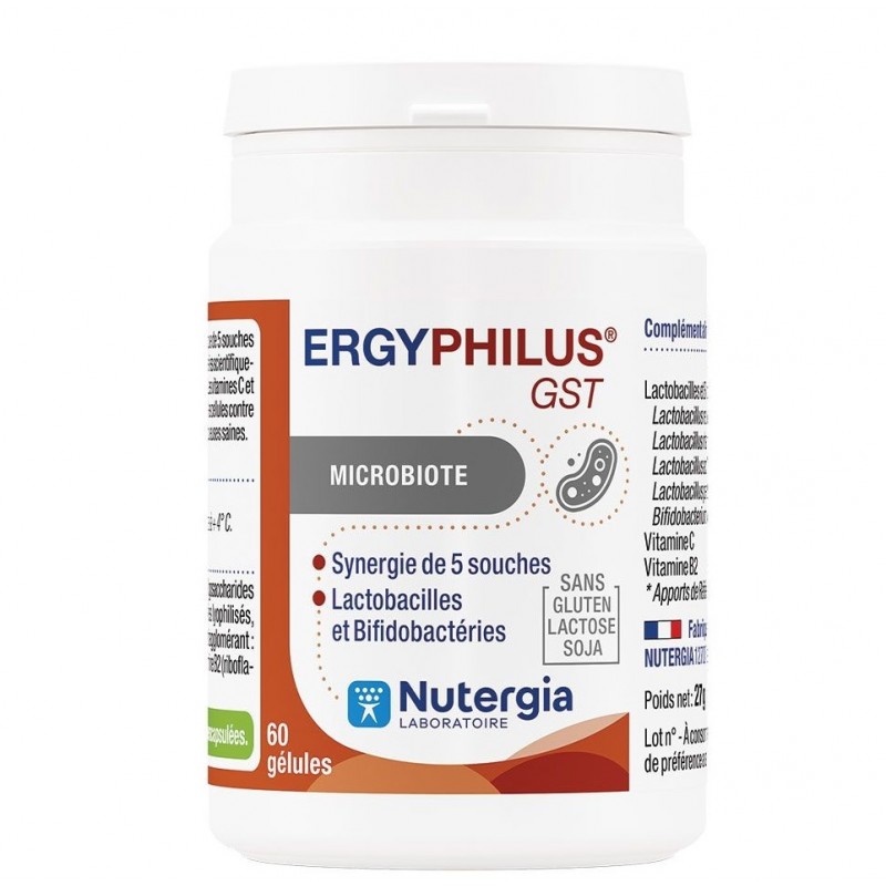 Nutergia Ergyphilus GST Microbiote X60 Gélules