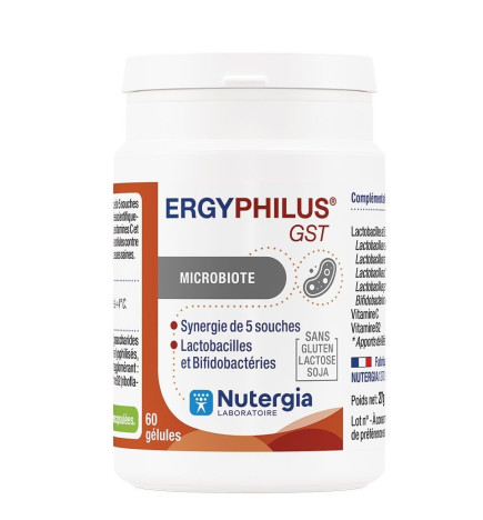 Nutergia Ergyphilus GST Microbiote X60 Gélules