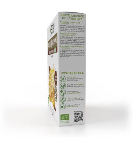 Arkoroyal – Gelée royale bio 1500 mg, 20 ampoules
