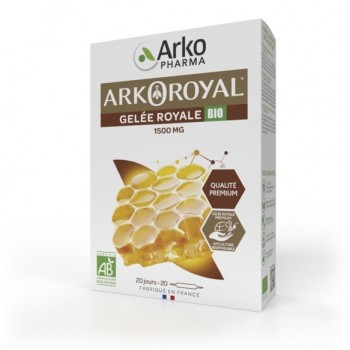 Arkopharma Gelée Royale Bio 1500mg X20 Ampoules