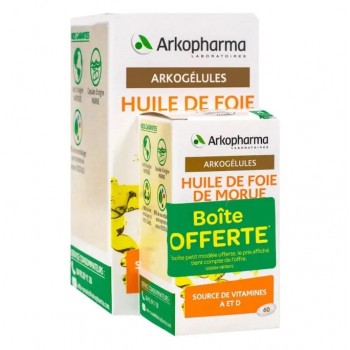 Arkopharma Huile de Foie de Morue X220 Capsules + 20 Offertes