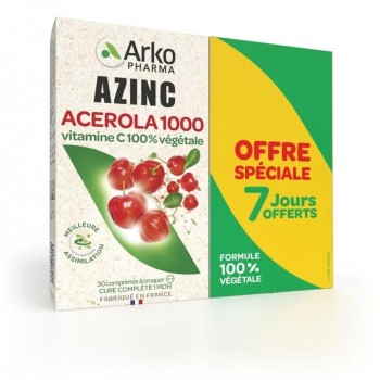 Arkopharma Azinc Acérola 1000 2 X 30 Comprimés