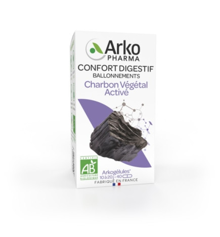Arkopharma Arkogélules Charbon Végétal Activé Bio X40 Gélules