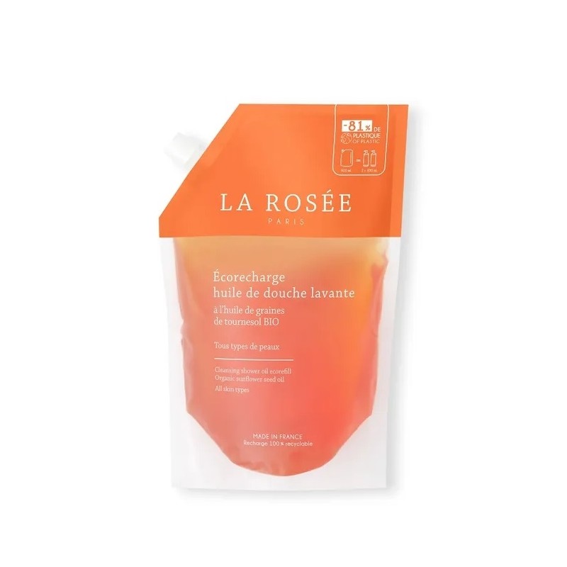 La Rosée Huile de Douche Lavante Eco-Recharge 800ml