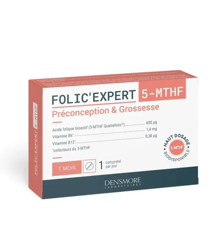 Densmore Folic'expert Acide Folique (5-MTHF) X30 comprimés