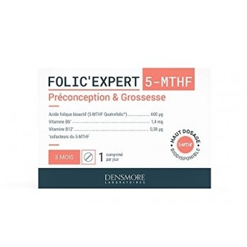 Densmore Folic'Expert 5-MTHF Préconception & Grossesse X90 Comprimés