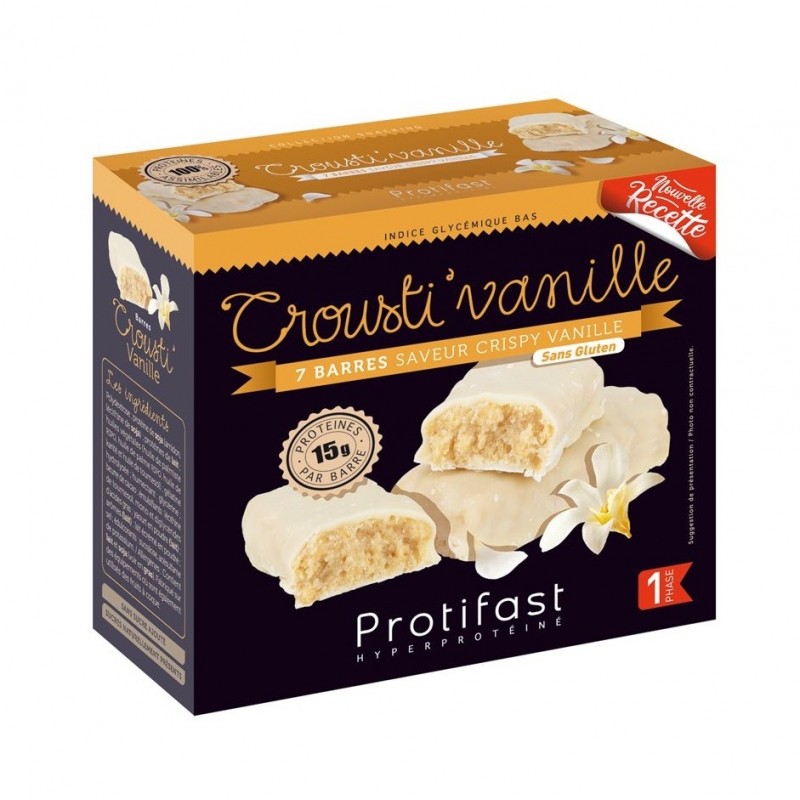 Protifast Barres Crousti Vanilles X7