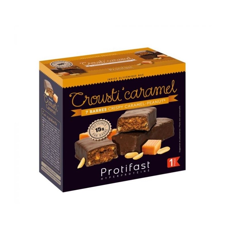 Protifast 7 Barres Crispy Caramel-Peanut