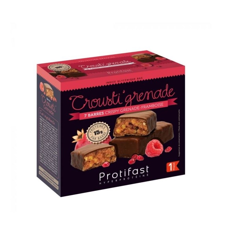 Protifast 7 Barres Crispy Grenade-Framboise