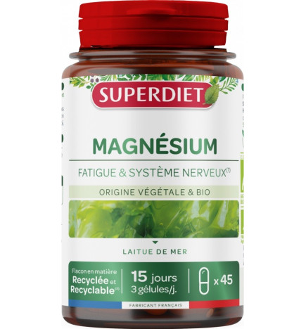 SUPER DIET – Magnésium Laitue de Mer, 45 gélules