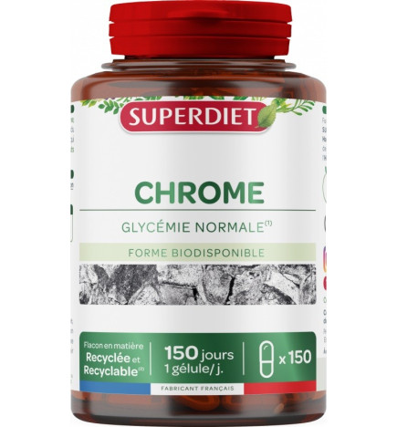 SUPER DIET – Picolinate de Chrome, 150 gélules