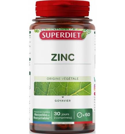 SUPER DIET – Zinc, 60 comprimés