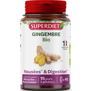 Superdiet Gingembre Bio x45...