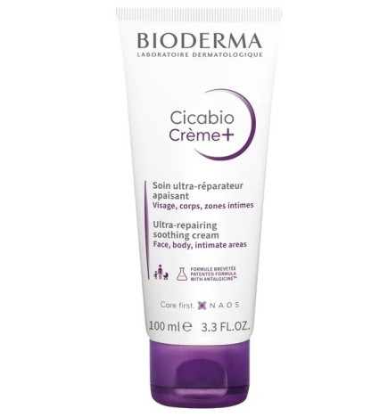 Bioderma – Cicabio Crème+, soin ultra-réparateur apaisant, peaux abîmées/irritées, 100 ml
