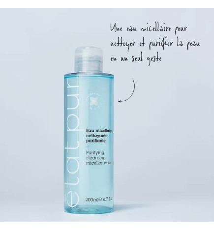Etat Pur – Eau Micellaire Nettoyante Purifiante Peaux Mixtes à Grasses 200 ml