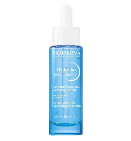 Bioderma – Hydrabio Hyalu+, sérum concentré repulpant auto-réhydratant peaux déshydratées, 30 ml